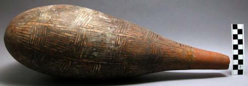 Water gourd with incised decoration