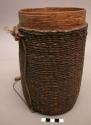 Basket, cylindrical