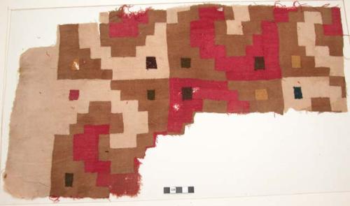 Textile, interlocked tapestry