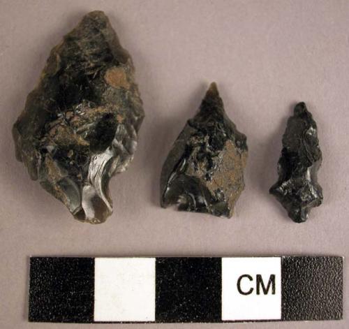 Obsidian points