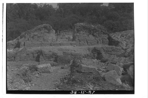 Structure B1 after excavation for plaza