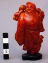 Carved figure (amber?). God of longevity