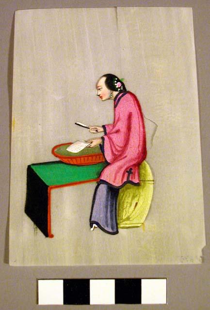 Paintings on rice paper (pithe?)