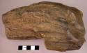 Massive single-ended hand adze of fossil wood