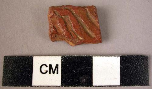 Cord marked potsherd