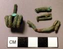 Metal, personal, ornament, fibula fragments, spring, catchplate, part of foot