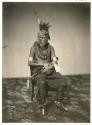 Portrait of La-hak-tau-du-he-sha-a-du; Medicine Pipe Chief; Grand Pawnee