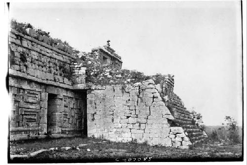 North side of second and third story at Monjas.