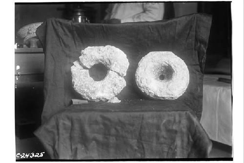 Small Ball Court -view of two fallen rings; 2D9