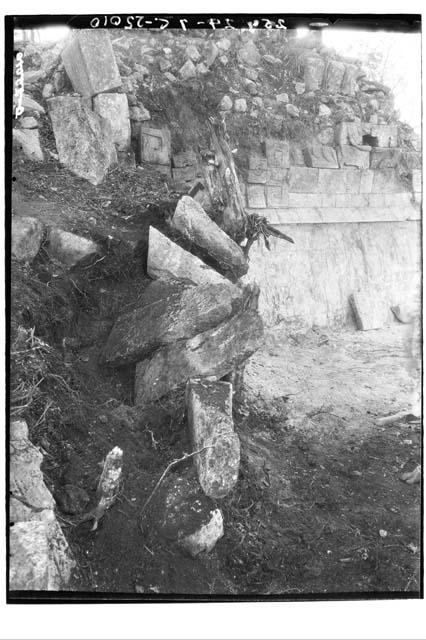 South side of portal at the Temple of Warriors