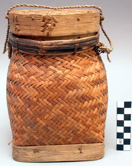 Basket made of creeping bamboo
