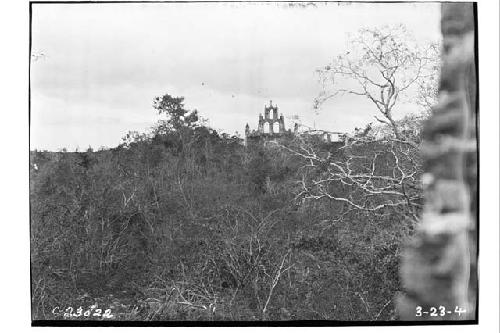 Distant view of church