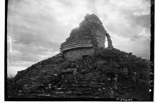 Caracol, looking E, sunrise