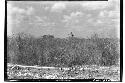 From Temple of Small Ball Court looking S to Caracol and Monjas