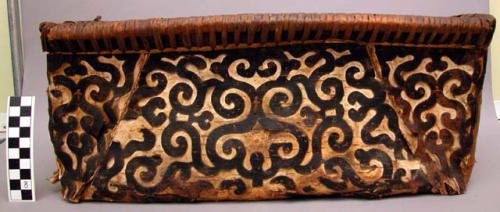 Ornamented birch bark box