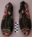 Pair of embroidered shoes