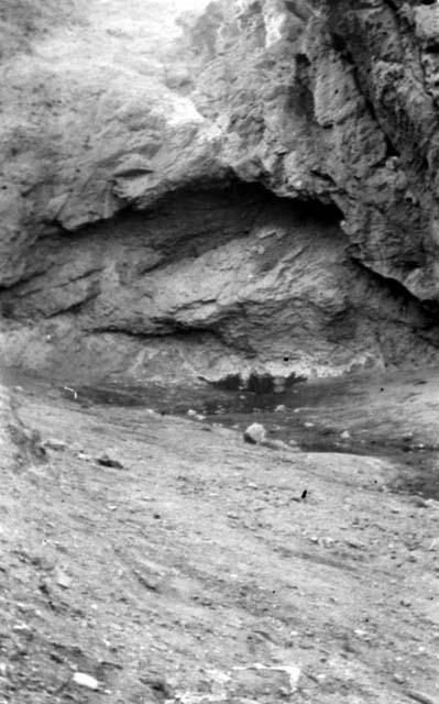 Rock formation by stream