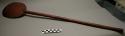 Wood scepter - flat elongated saw-tooth edged circle of one end