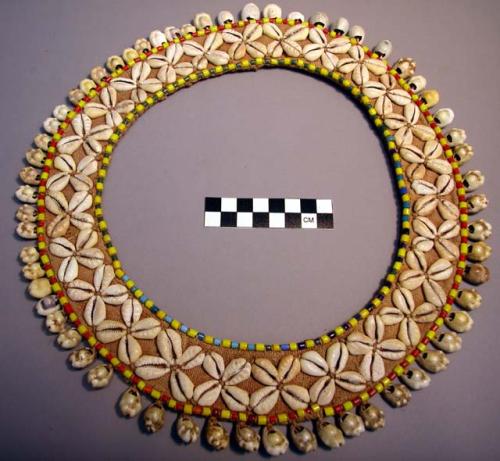 Necklace with cowrie shells
