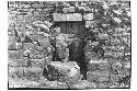 Caracol, view of niche between steps after excavation