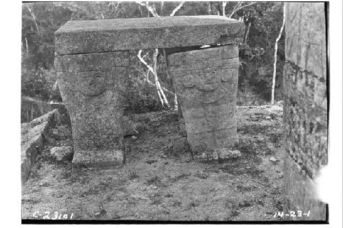 Temple of Tables, Altar in situ