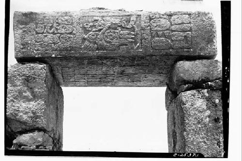 Temple of Yula; front and underside of lintel