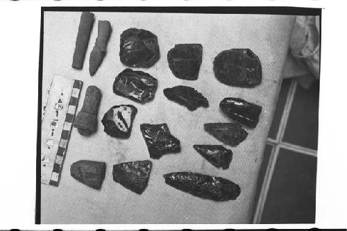 Obsidian Points and Knives