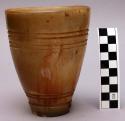 Wantcha: a horn cup made in a process requiring 3-5 hrs. to prepare.  Sell for $