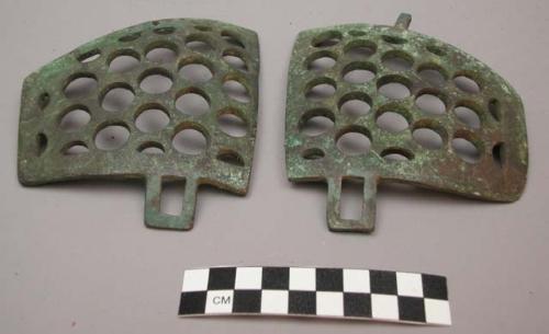 Roman ear flaps for helmet