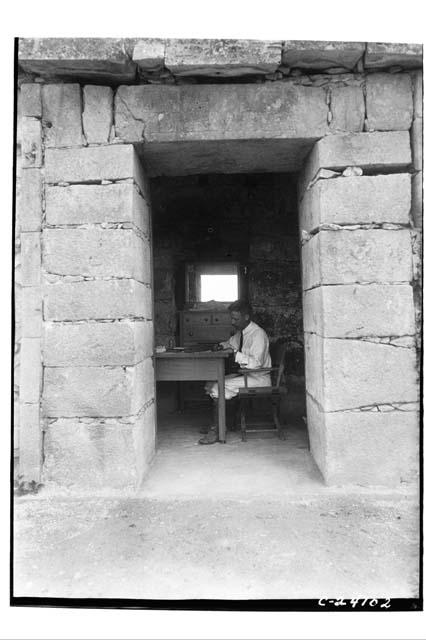 Doorway to room used by SGM. East end of second story at Monjas.