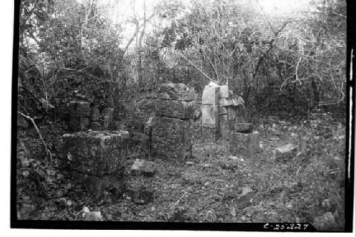 Temple of the Owl, columns at front