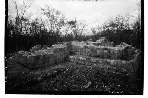 Temple of Xtoloc Cenote from southeast