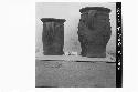 Two Pottery Incensarios from Altar A;  Side Views