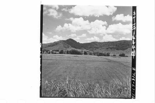 360 [degree] panorama of Main Group of ruins and outlying mounds, from top of Mo