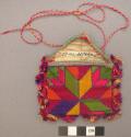 Bag for carrying kohl or surma - made and embroidered by women +