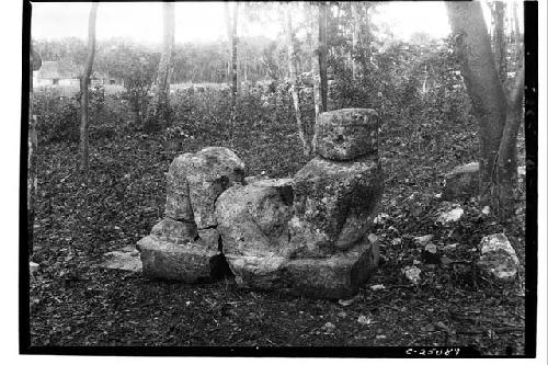 Chac Mool. E. of Temple of Skulls