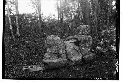 Chac Mool east of Temple of the Skulls