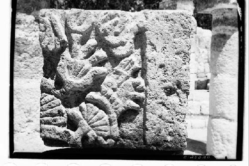 Sculpture at the Temple of Xtoloc Cenote