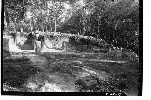 Temple of Xtoloc Cenote from west