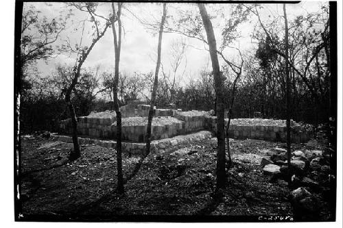 Temple of Xtoloc Cenote from northeast