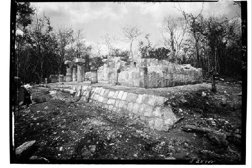 Temple of Xtoloc Cenote from southwest