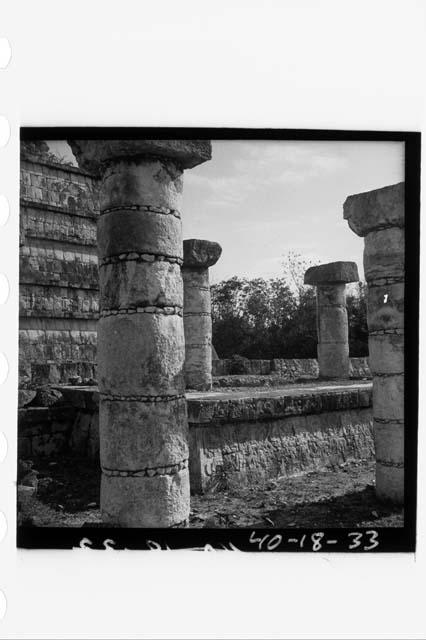 Dais, N. Collonade Temple of the Warriors