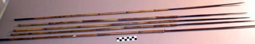 Wooden-pointed arrows