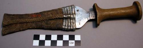 Knife in sheath