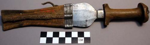 Knife in sheath