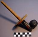 Tobacco pipes with wooden stems and discs