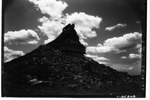 Caracol, looking SE, moonlight