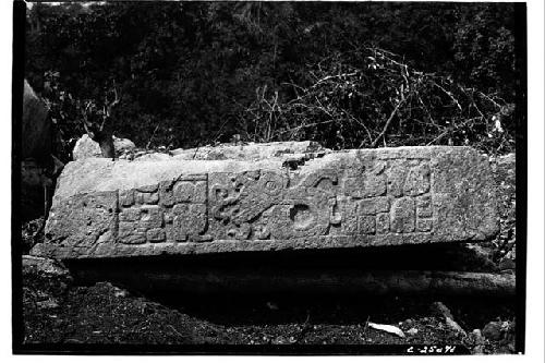 Temple of Yula; front of fallen lintel