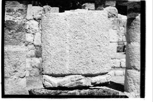 Sculpture at the Temple of Xtoloc Cenote