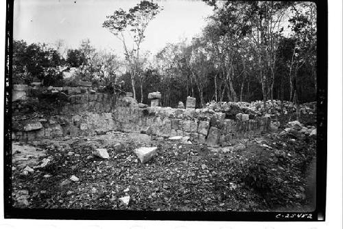 Temple of Xtoloc Cenote from northeast